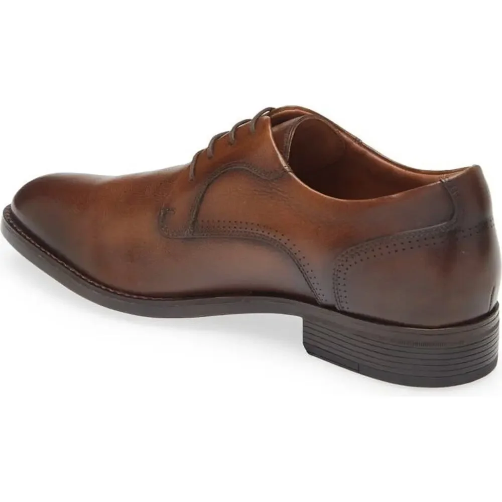 Johnston & Murphy Hawthorn Plain Toe Oxford Tan Leather Men's Size 12 M